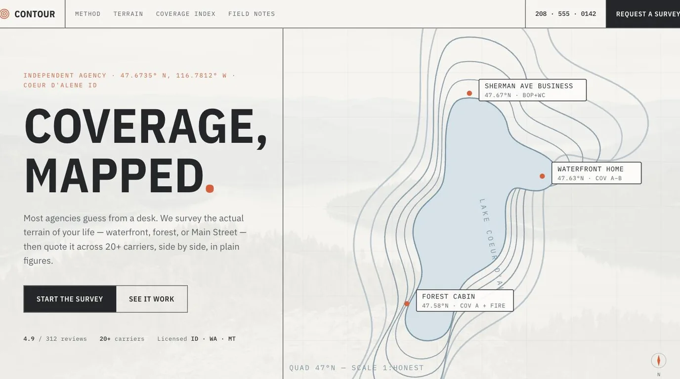 Contour Insurance demo site