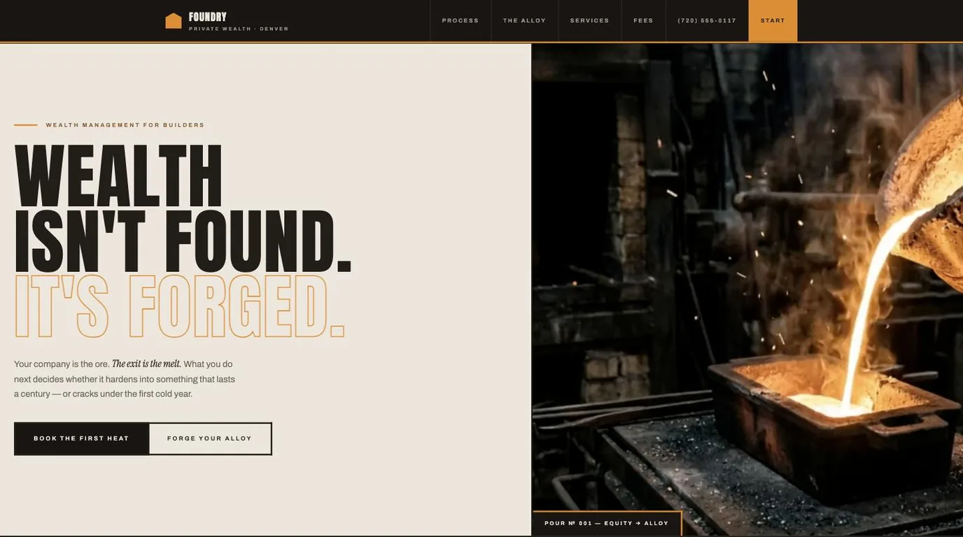 Foundry Private Wealth demo site